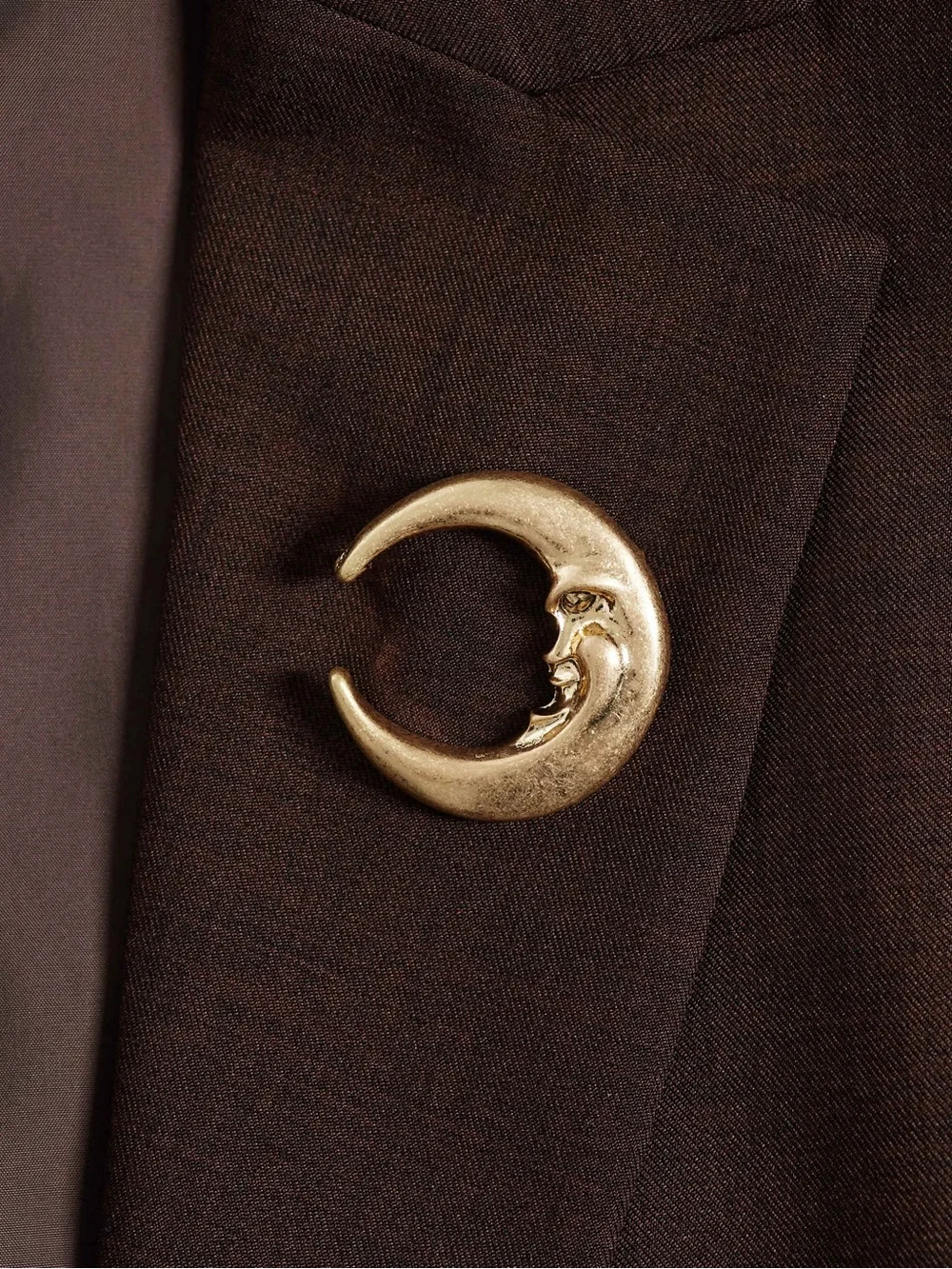 New🌟Gold Crescent Moon Statement Earring - Unbranded